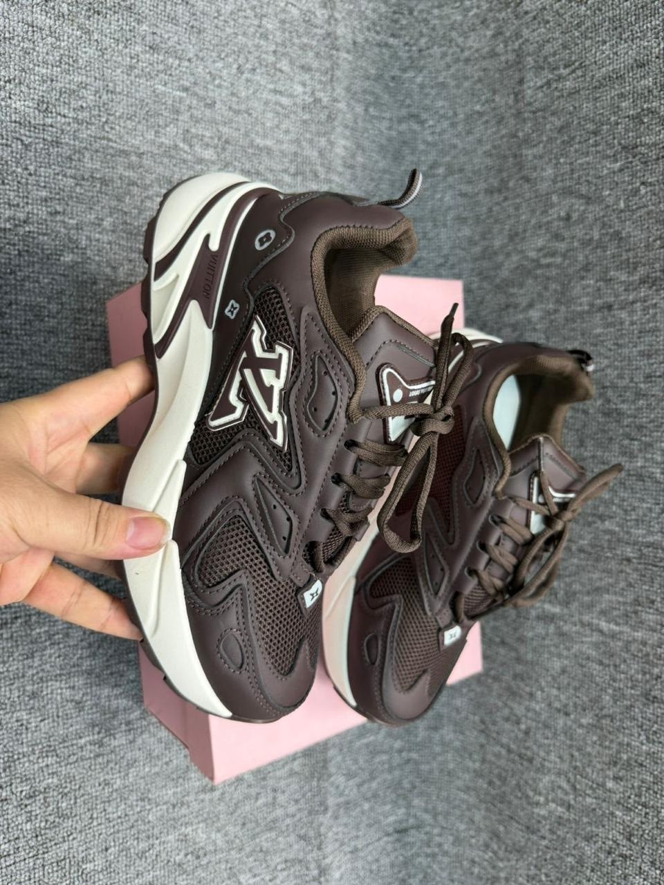 кроссовки,кроссовки louis vuitton runner,кроссовки женские,кроссовки женские fila trace low коричневый,повседневные кроссовки