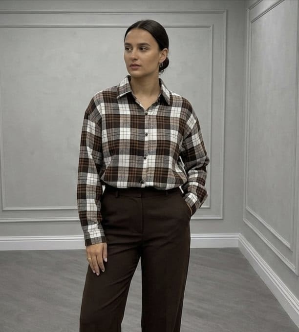 женская рубашка в клетку оверсайз,рубашка miu miu оверсайз в клетку варенка,рубашка в клетку свободного кроя,женская рубашка в клетку,рубашка оверсайз в клетку хлопковая monolog