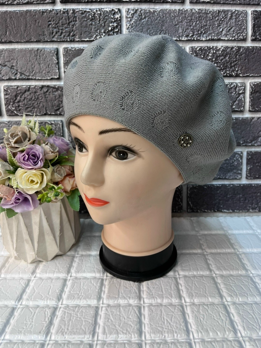 берет двойной,берет,женские береты,женская шапка,шапка берет