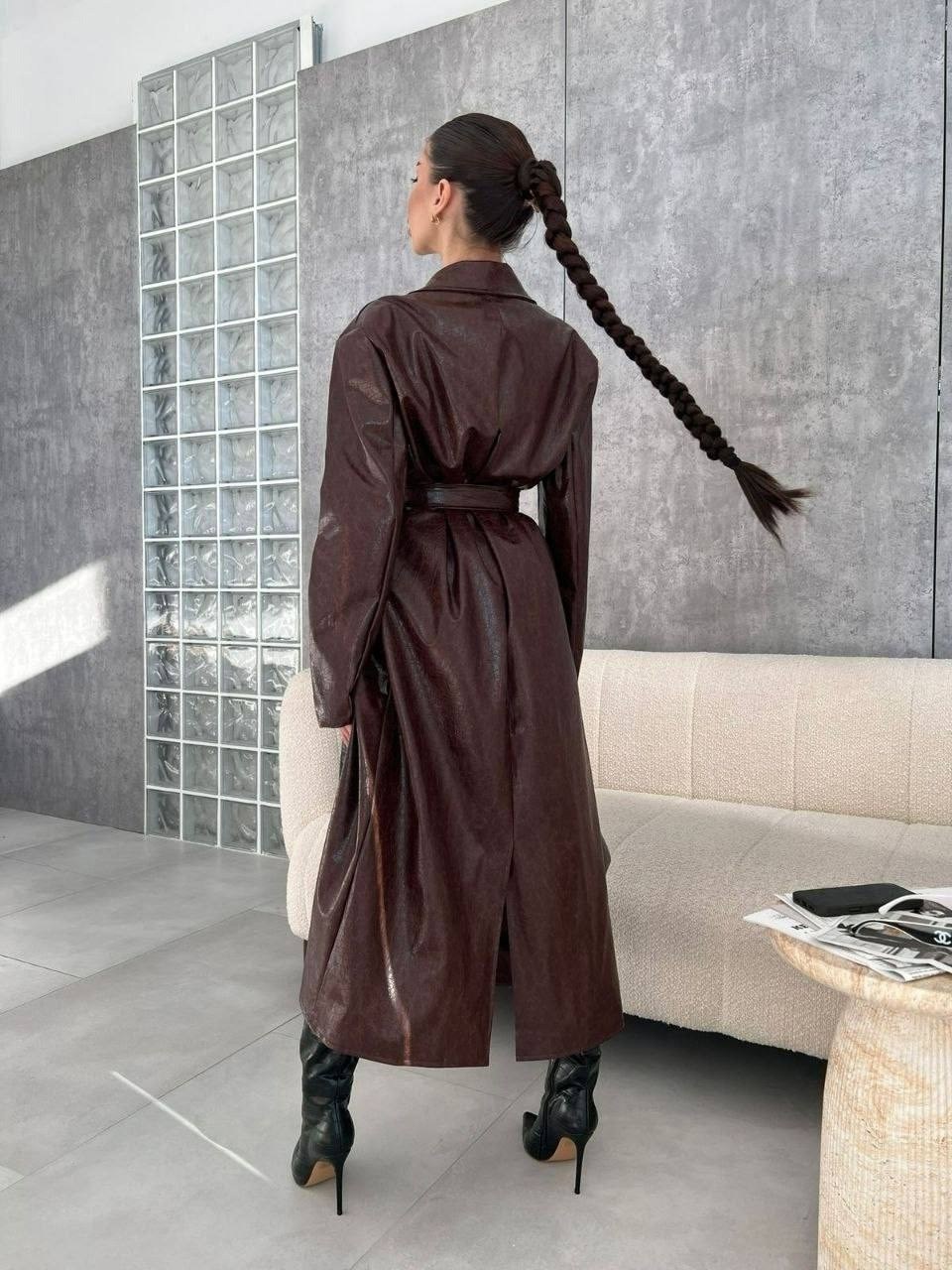 кожаный плащ,кожаный плащ тренч длинный,тренч плащ кожаный длинный simile instyle 332809250,тренч кожаный плащ,кожаный тренч