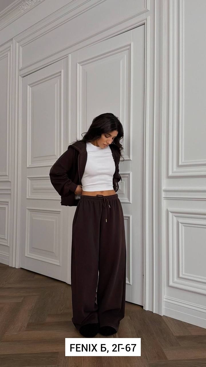 весенний костюм с широкими штанами и кофтой на замке,костюм с широкими штанами,женский костюм,костюм женский весенний с широкими штанами и кофтой на замке,костюм женский теплый