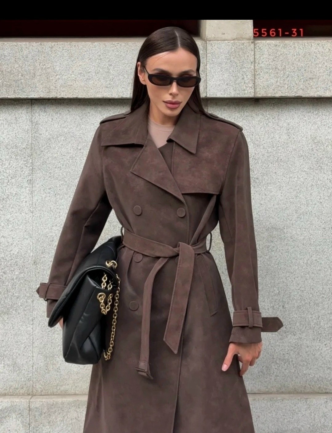 тренч из натуральной замши горький шоколад,замшевый тренч,плащ женский из натуральной замши,тренч замшевый пальто maris,модный плащ