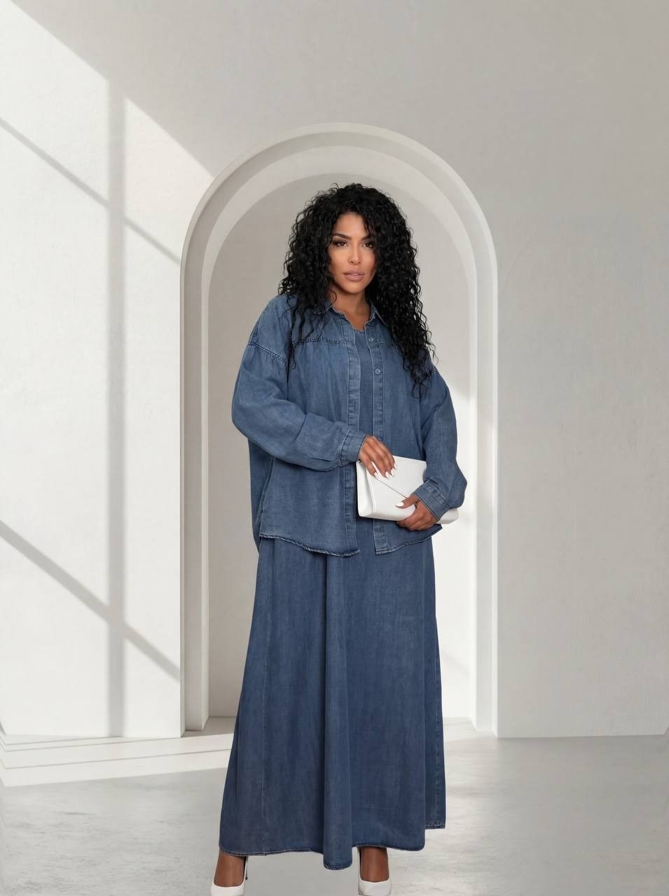 джинсовый костюм с юбкой,джинсовые костюмы женские,джинсовые костюмы,женский джинсовый костюм с блузкой на пуговицах,джинсовый костюм женский с юбкой