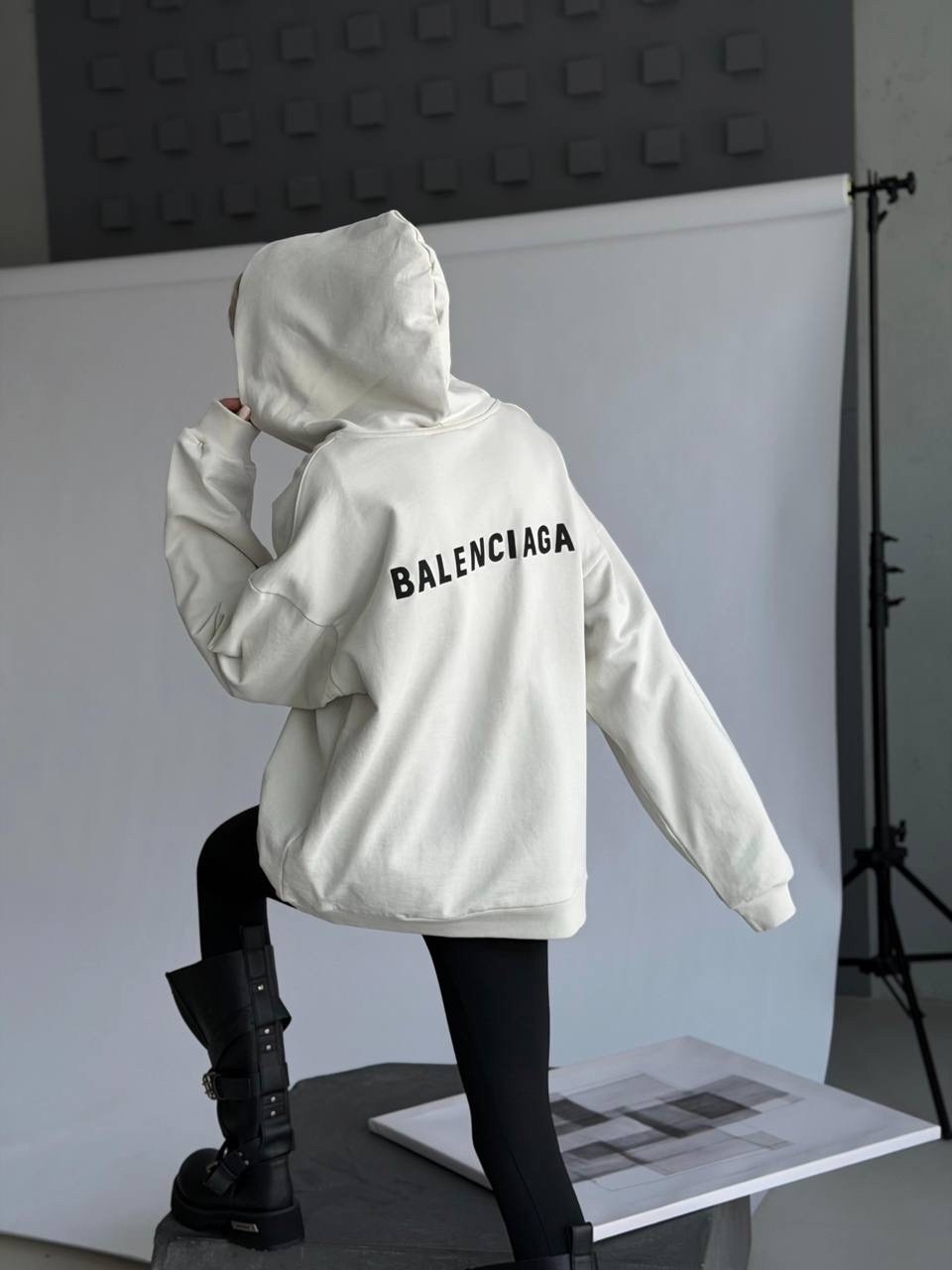 оверсайз толстовка,худи оверсайз,худи оверсайз с капюшоном и начесом jelika цвет молочный теплый белый,толстовка женская,стильное худи