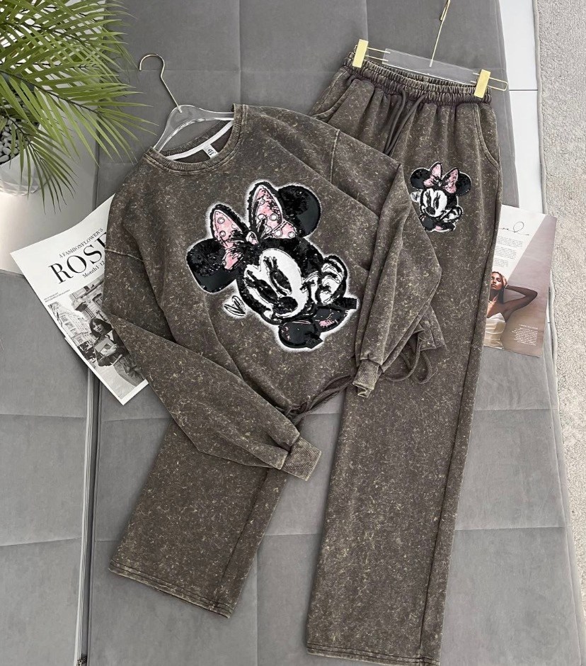 свитшот дисней,костюм стильный,женский костюм,костюм трикотаж,костюм двойка