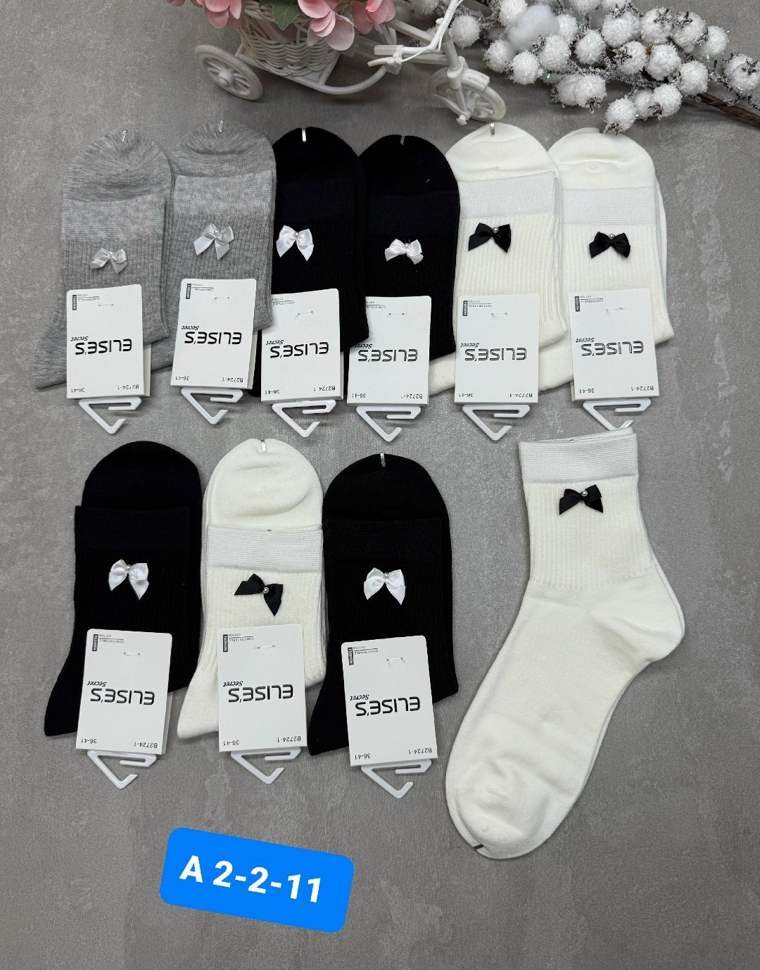 женские носки,комплект носки женские,носки с бантами,носки комплект,носки женские 10 пар