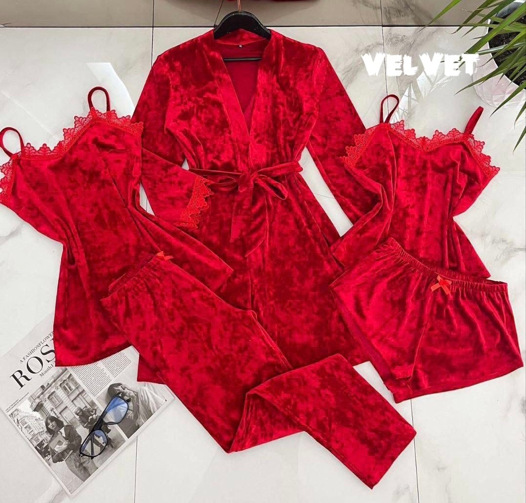 пижама комплект 5 в 1,пижама велюровая женская,пижама велюровая со штанами комплект 5 в 1,пижама комплект женская,комплект пижамный тройка велюр