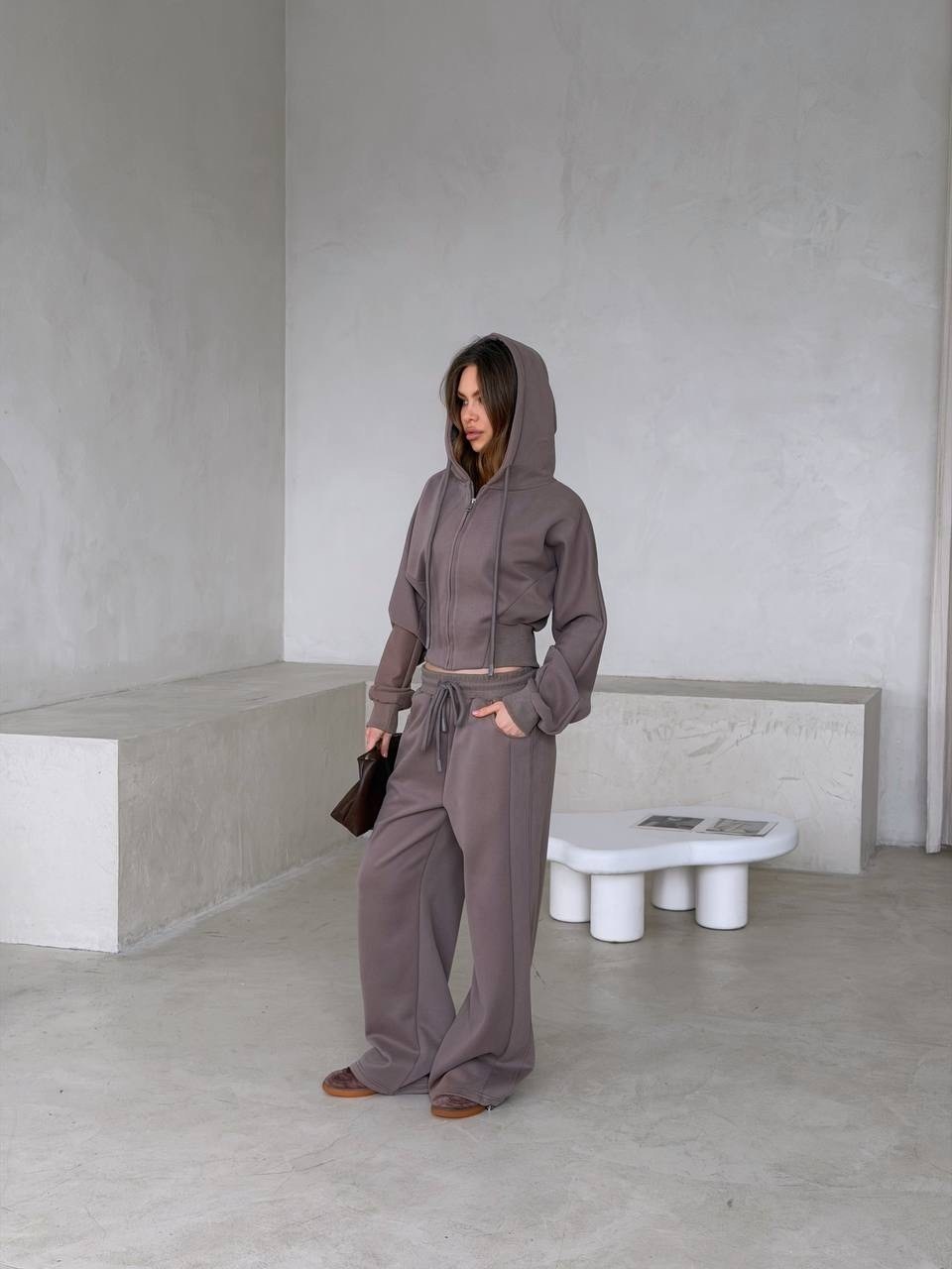 спортивные костюмы женские,костюм спортивный,костюм женский,коричневый спортивный костюм с капюшоном moon,спортивный костюм с капюшоном
