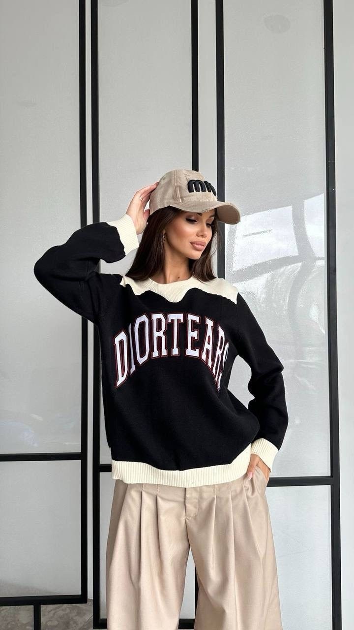 свитер оверсайз вязаный с принтом moscow tommy,свитер оверсайз вязаный с принтом moscow n&d underwear,свитер оверсайз,свитер женский вязаный оверсайз с принтом moscow,женская кофта