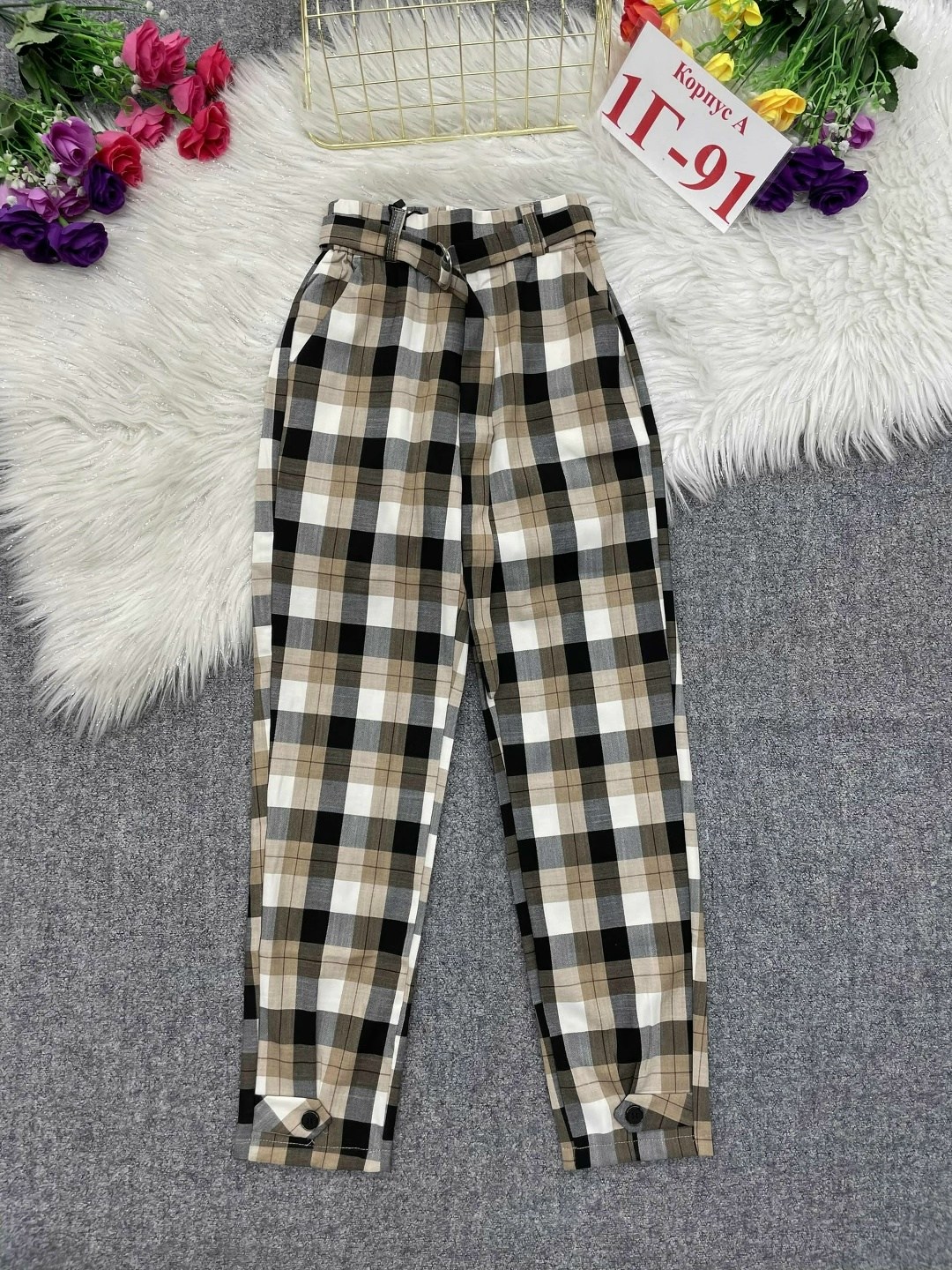 брюки хлопок,брюки в клетку женские,летние брюки в клетку женские,брюки в клетку,детские брюки