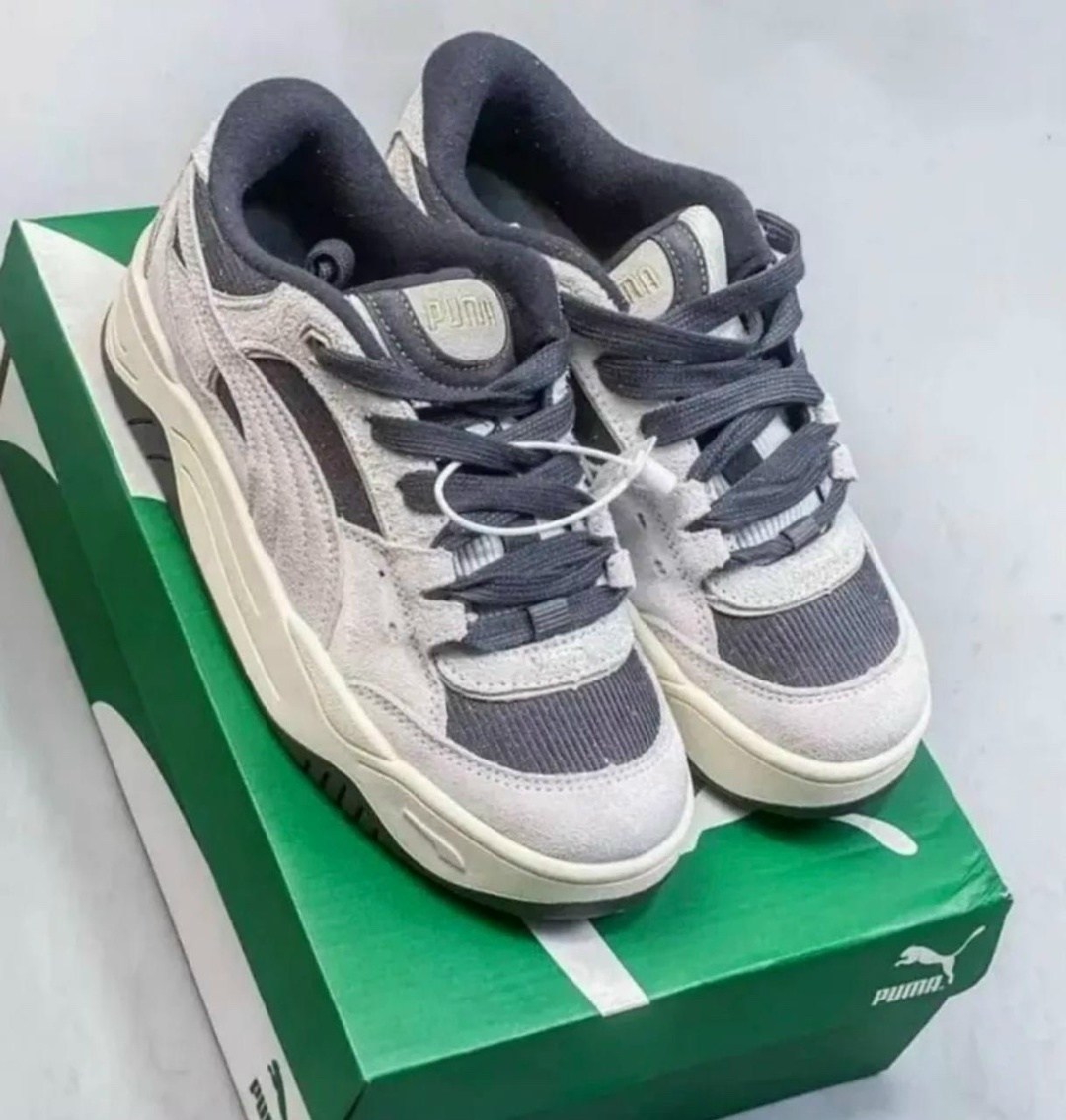 кроссовки puma,кроссовки puma 180,puma 180 низкие кроссовки со,кроссовки puma copduroy 'cream black',дутые кроссовки puma