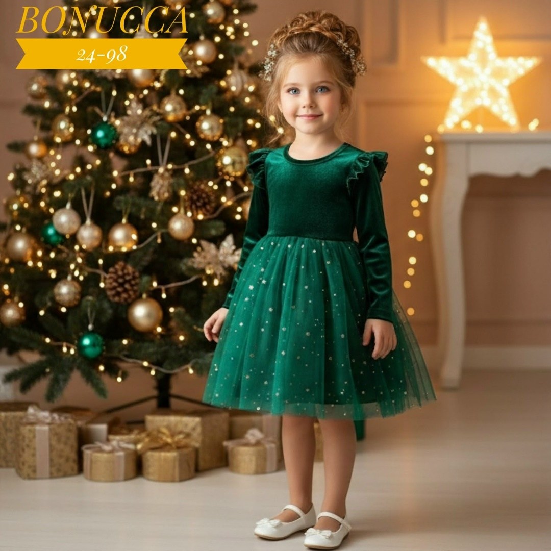 платье зеленое для девочки,платье для девочки,новогоднее платье для девочки,детское платье с кружевом на подоле,платье принцессы