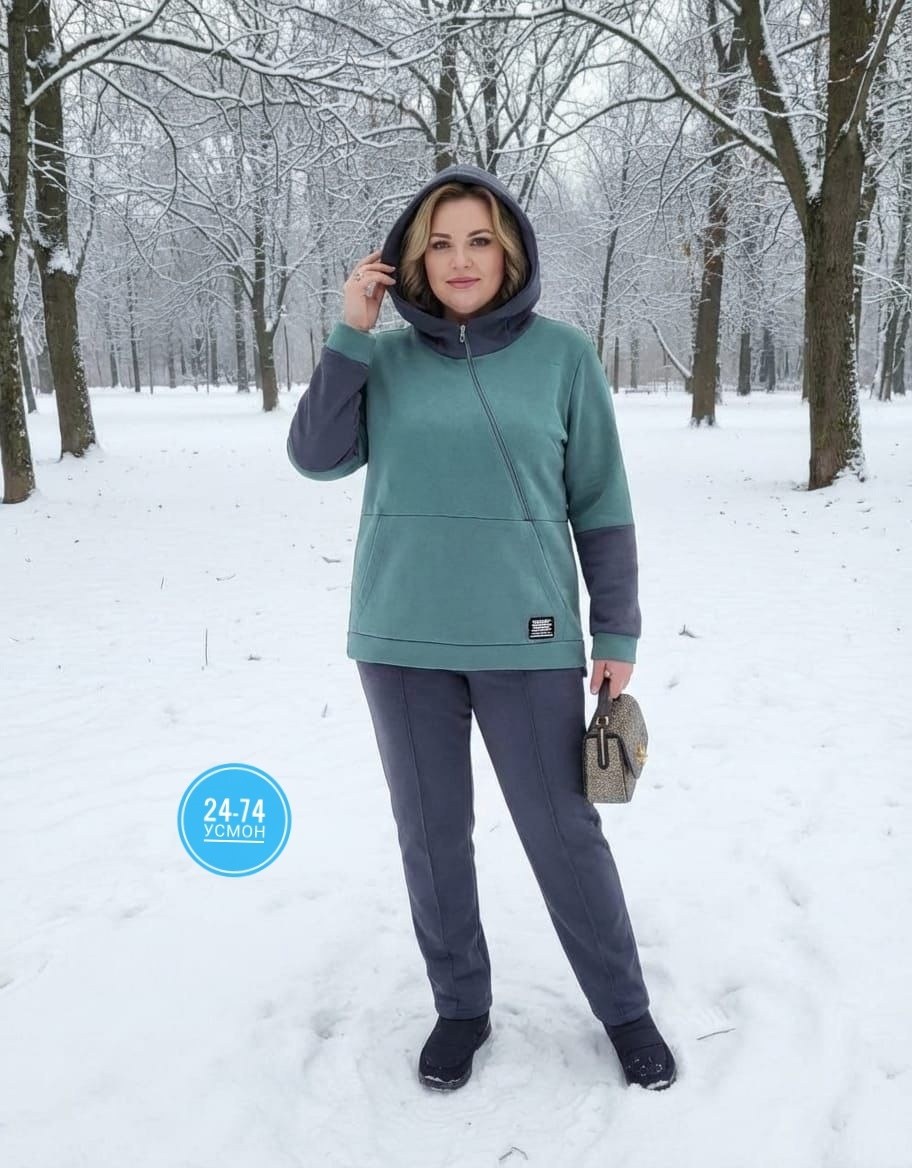 толстовка женская,костюм женский на флисе,спортивный костюм свободного кроя,женские костюмы спортивные,толстовка модная
