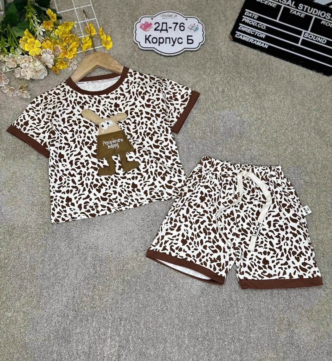 костюм детский летний футболка и шорты в садик barabulya-kids 215061061,костюм детский,одежда комплект,костюм подростковый,детские костюмы