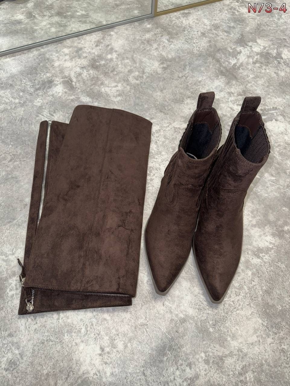 замшевые сапоги,сапоги,женские сапоги,коричневые сапоги,дизайнерские женские сапоги до колена с острым носком