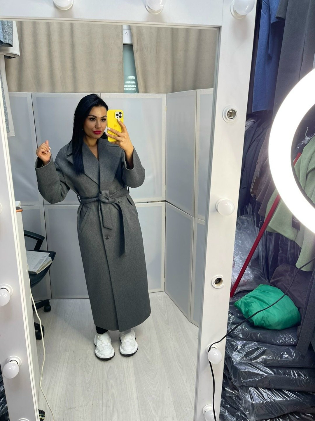 стильное пальто,модное пальто,пальто женское,серое пальто женское длинное,пальто длинное