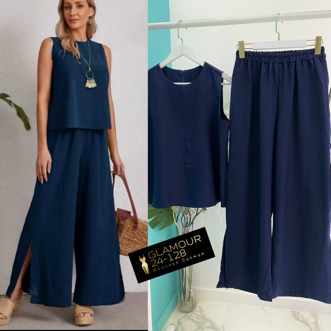 костюм женский брюки палаццо,брюки палаццо летние,летние костюмы женские,костюм с брюками,комплект одежды женские