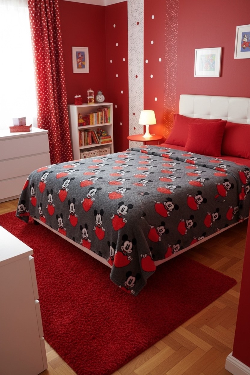 кровать микки маус,постельное белье микки маус,тас постельное белье с микки маусом,кровать минни маус,детское постельное белье
