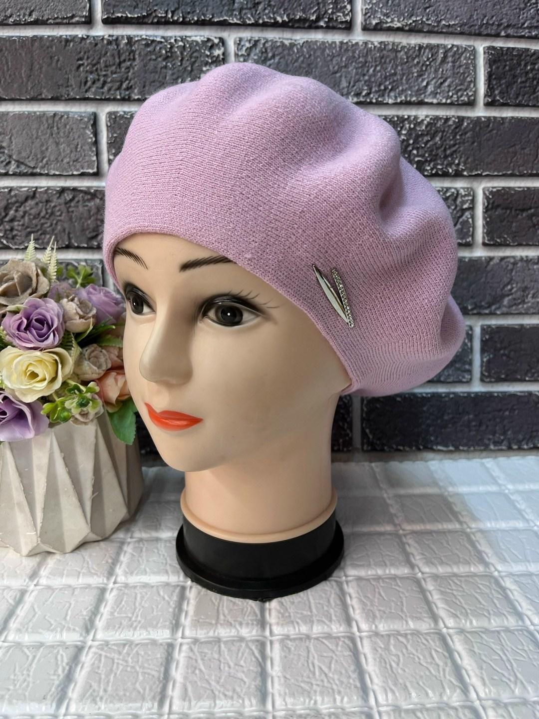 женский берет,берет, береты женские,женская шапка,берет двойной