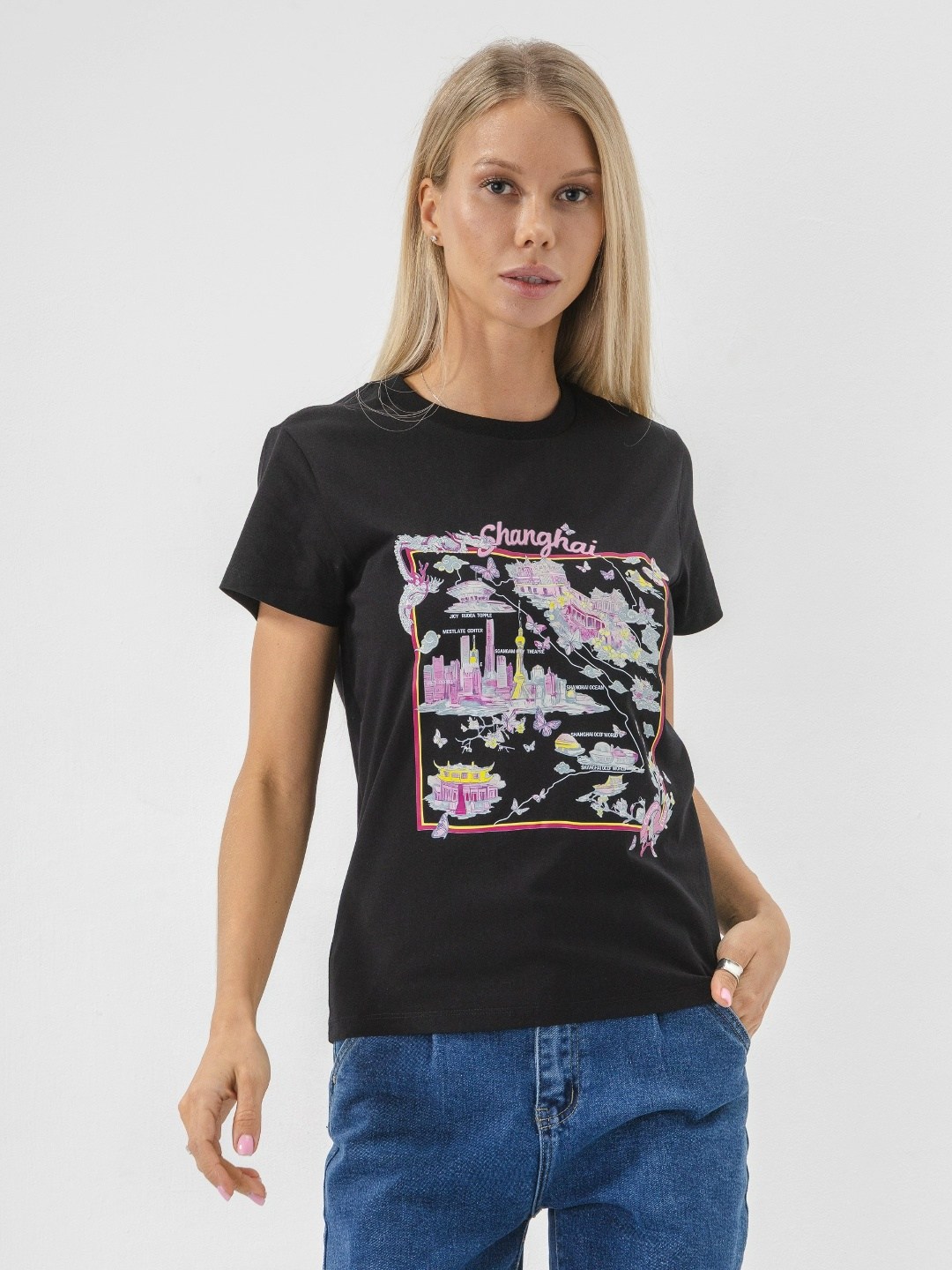 футболки женская,футболка,футболка с принтом,черная женская футболка,женские футболки с принтом