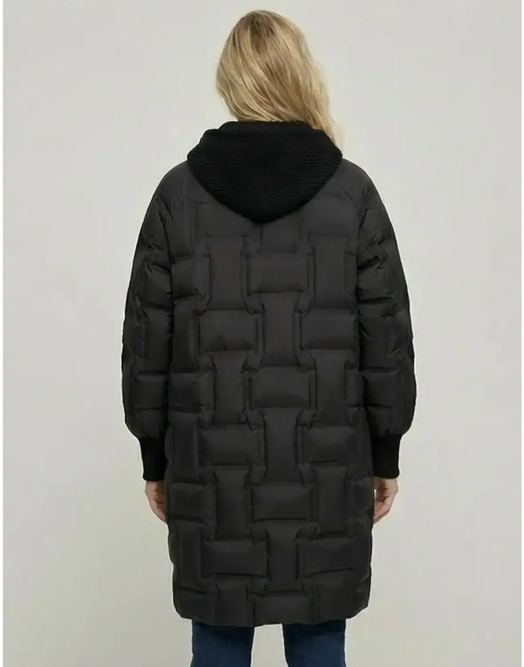 пуховик-оверсайз с капюшоном (арт. baon b001876),пуховик-оверсайз с капюшоном baon b001876,пуховик хаки женский,пуховик,женский пуховик