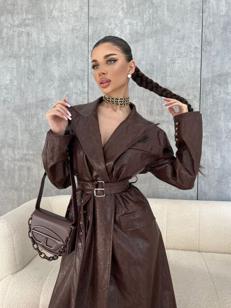 тренч кожаный,тренч женский,тренч из экокожи,плащ зеленый