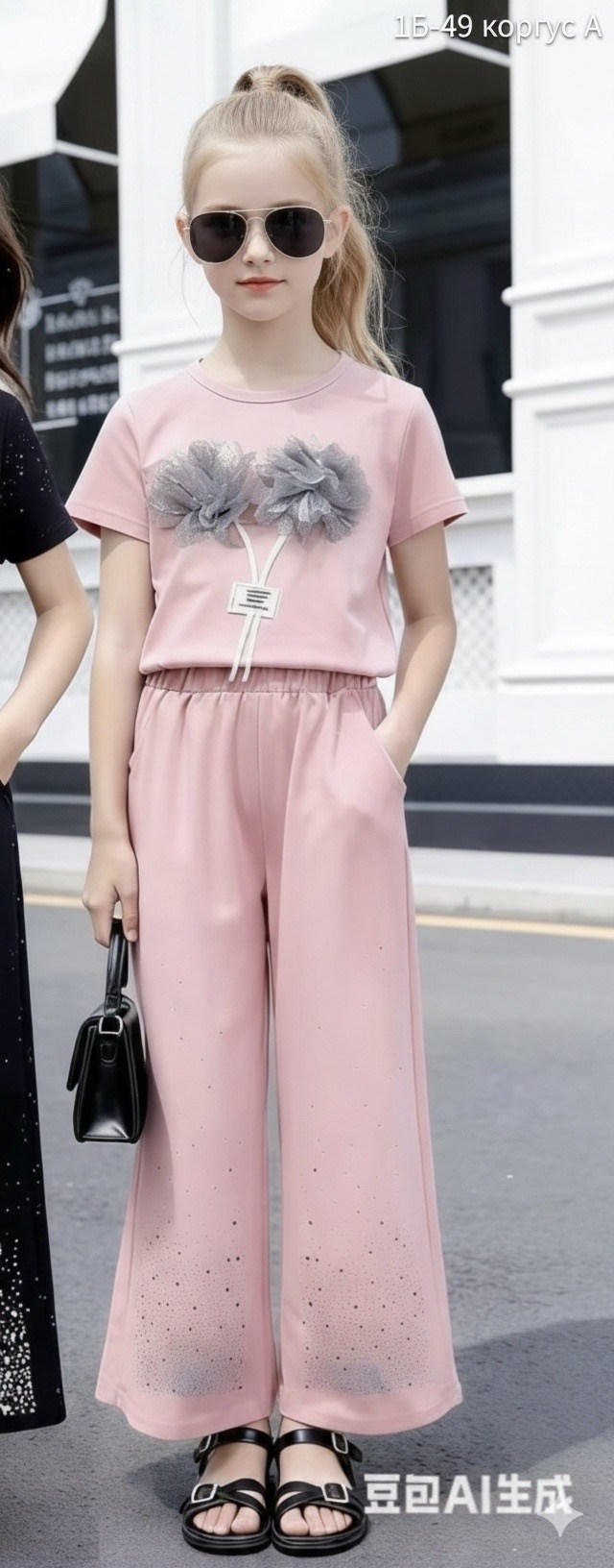 широкие штаны для девочек,костюм для девочек,брюки для девочек,комплект одежды для девочек,брюки широкие