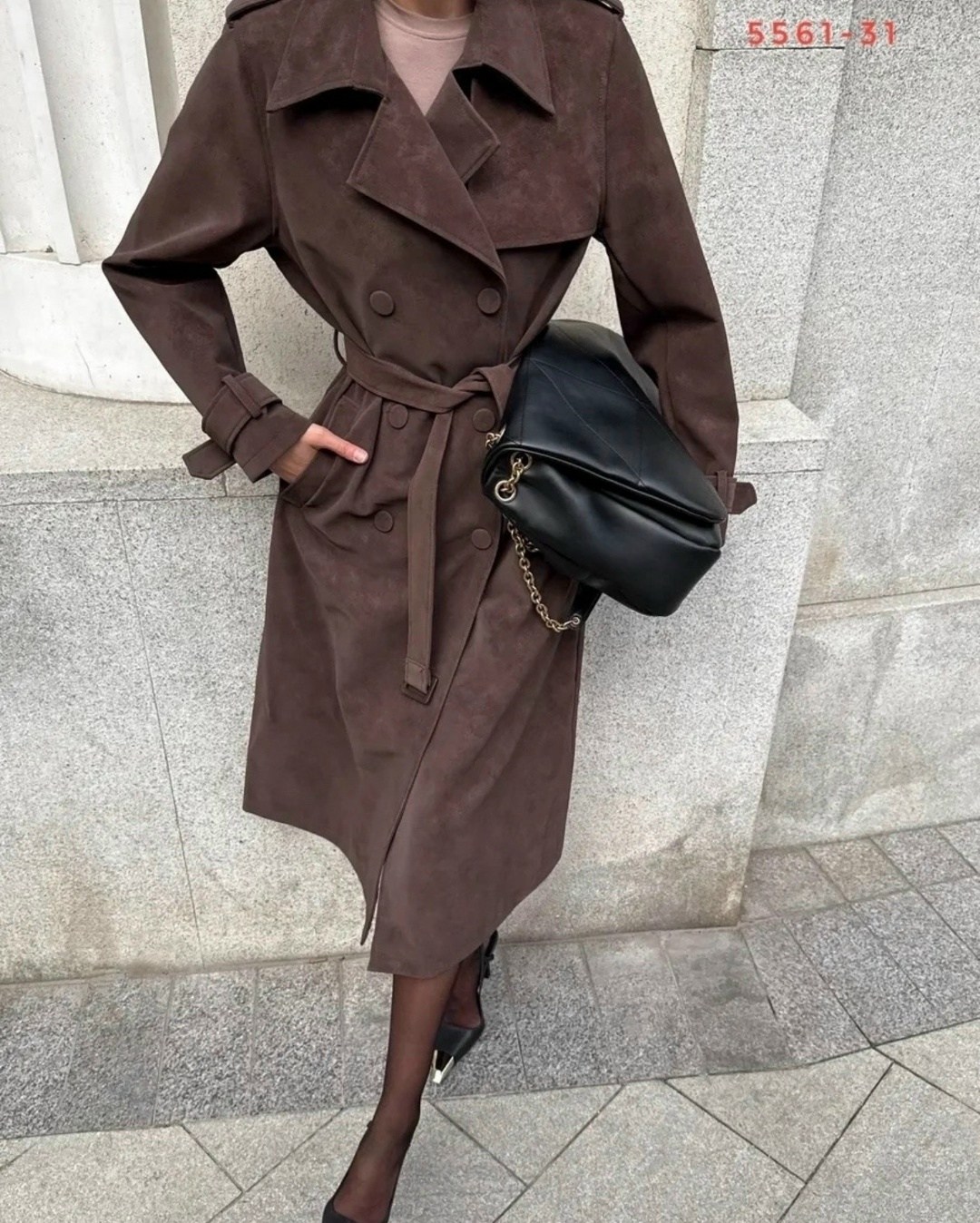 тренч из натуральной замши горький шоколад,замшевый тренч,плащ женский из натуральной замши,тренч замшевый пальто maris,модный плащ