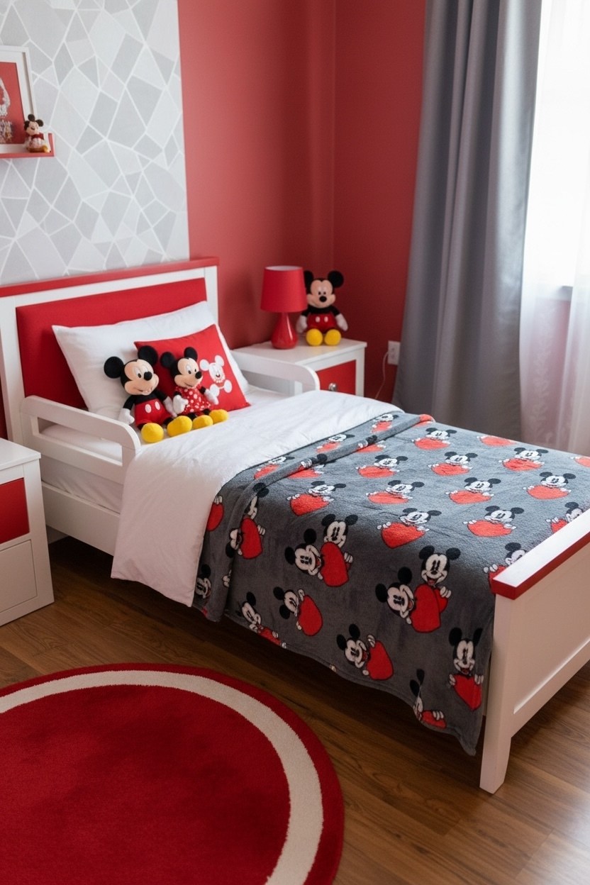 кровать микки маус,постельное белье микки маус,тас постельное белье с микки маусом,кровать минни маус,детское постельное белье
