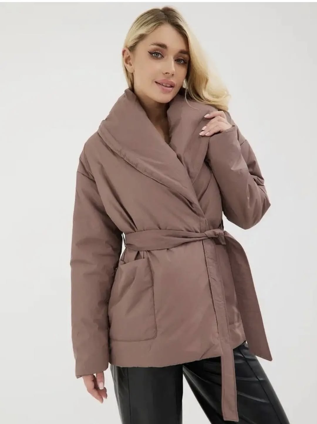 куртка демисезонная женская,куртка с поясом,пальто с поясом,женская куртка,куртка женская черный