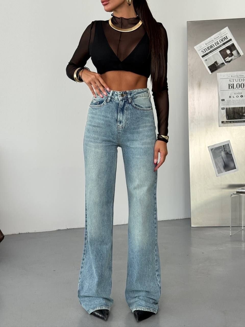 стильные джинсы,джинсы трубы eliff,джинсы широкие,женские джинсы,брюки джинсы