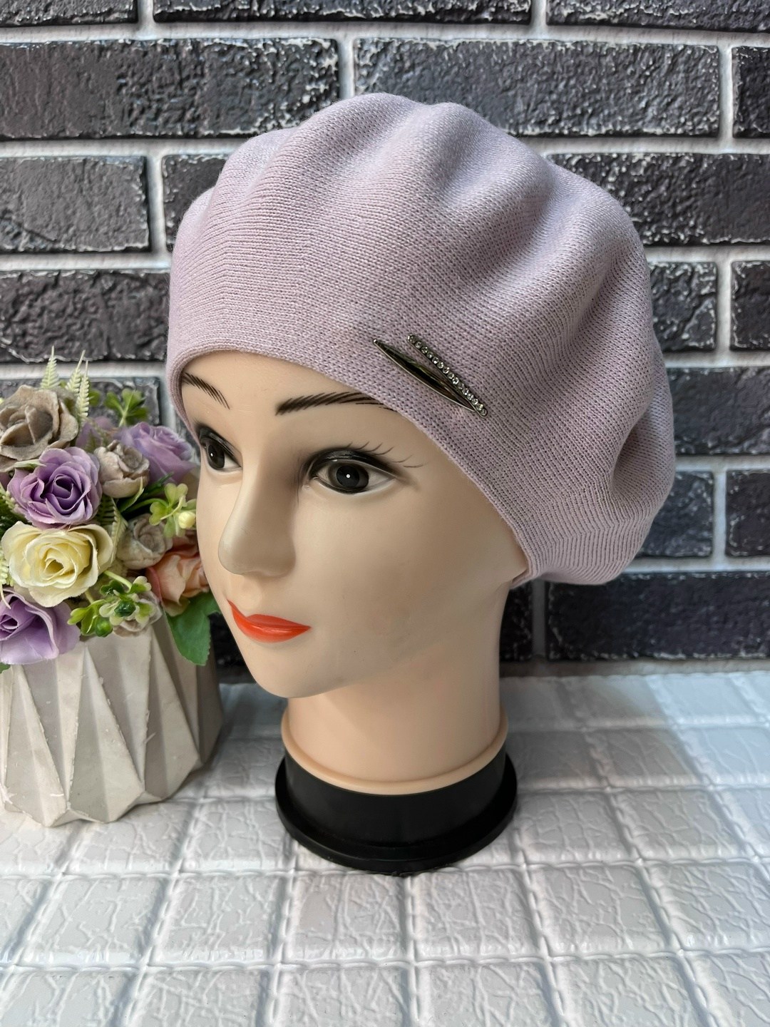 женский берет,берет, береты женские,женская шапка,берет двойной