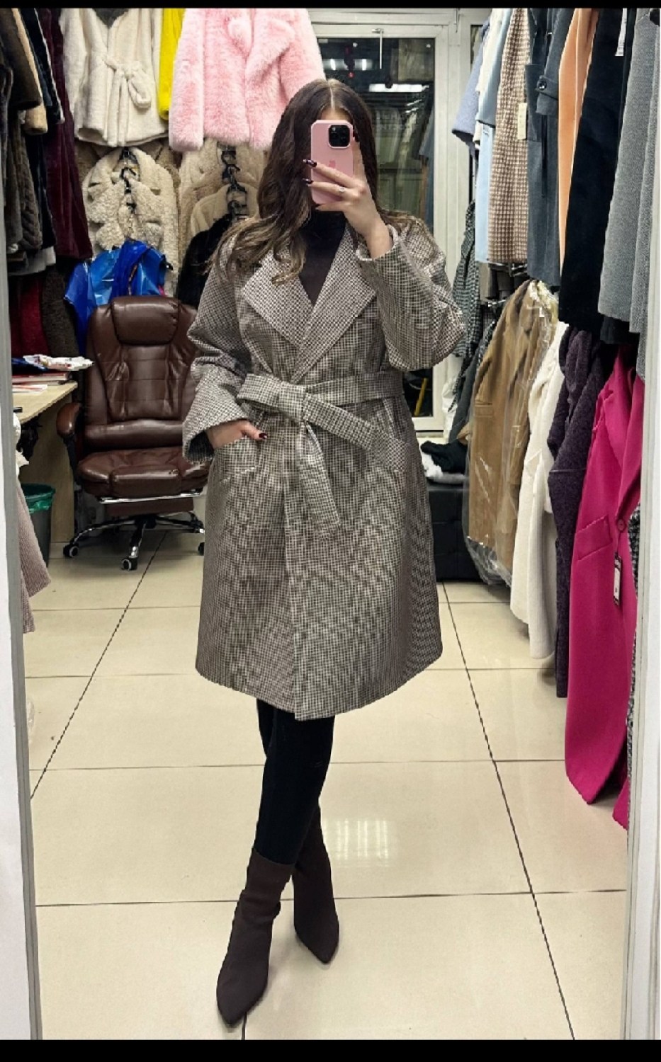 пальто женское,пальто гусиная лапка,демисезонное пальто,шерстяное пальто,пальто