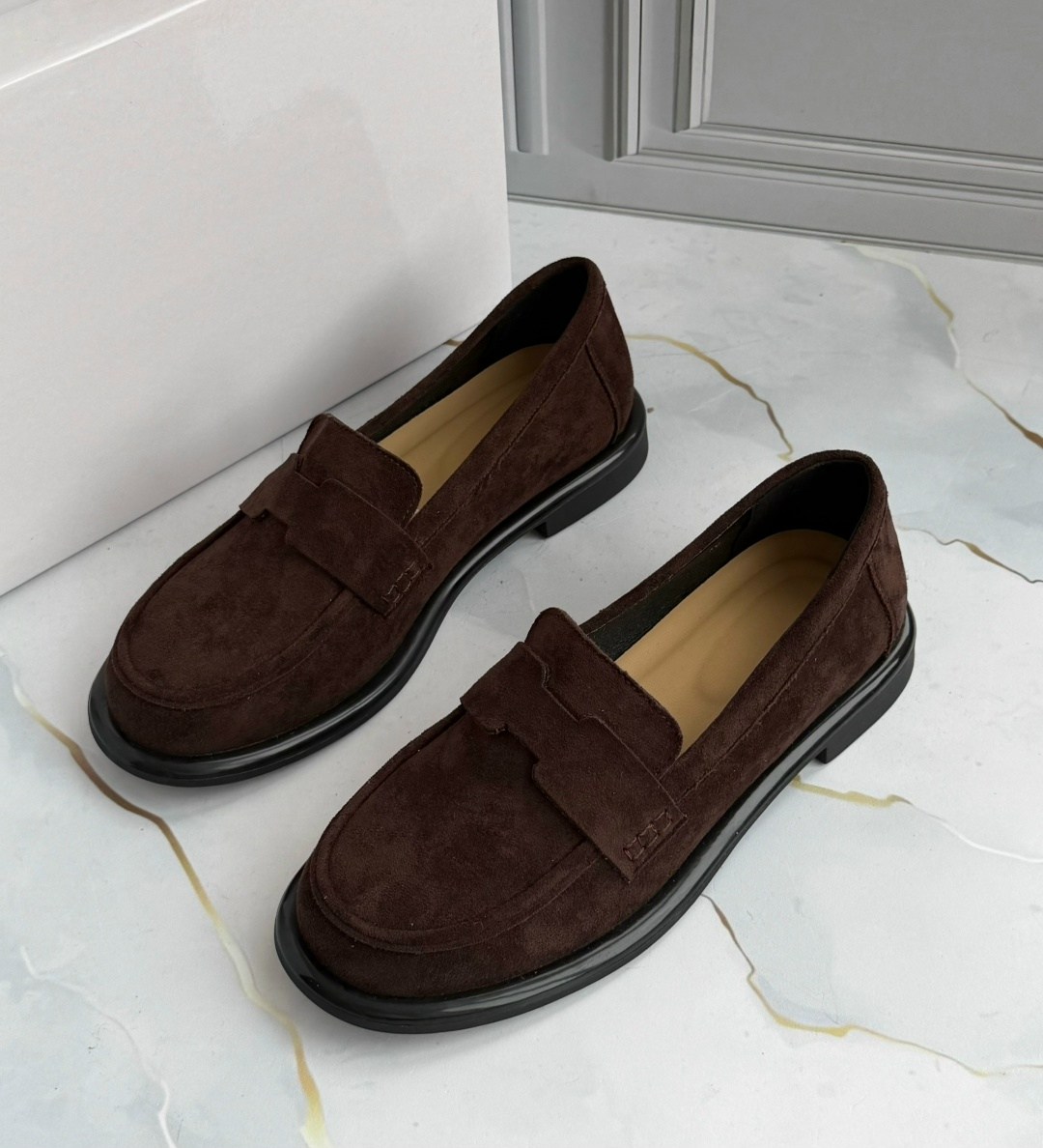 демисезонные лоферы на платформе замшевые obba,,замшевые лоферы,демисезонные лоферы на платформе замшевые obba цвет коричневый,женские лоферы