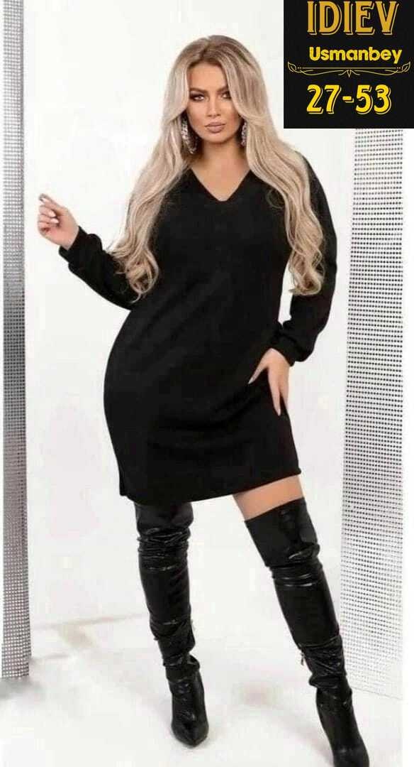 платье большие размеры,платье женское,платье черное,трикотажное платье,платье туника женская