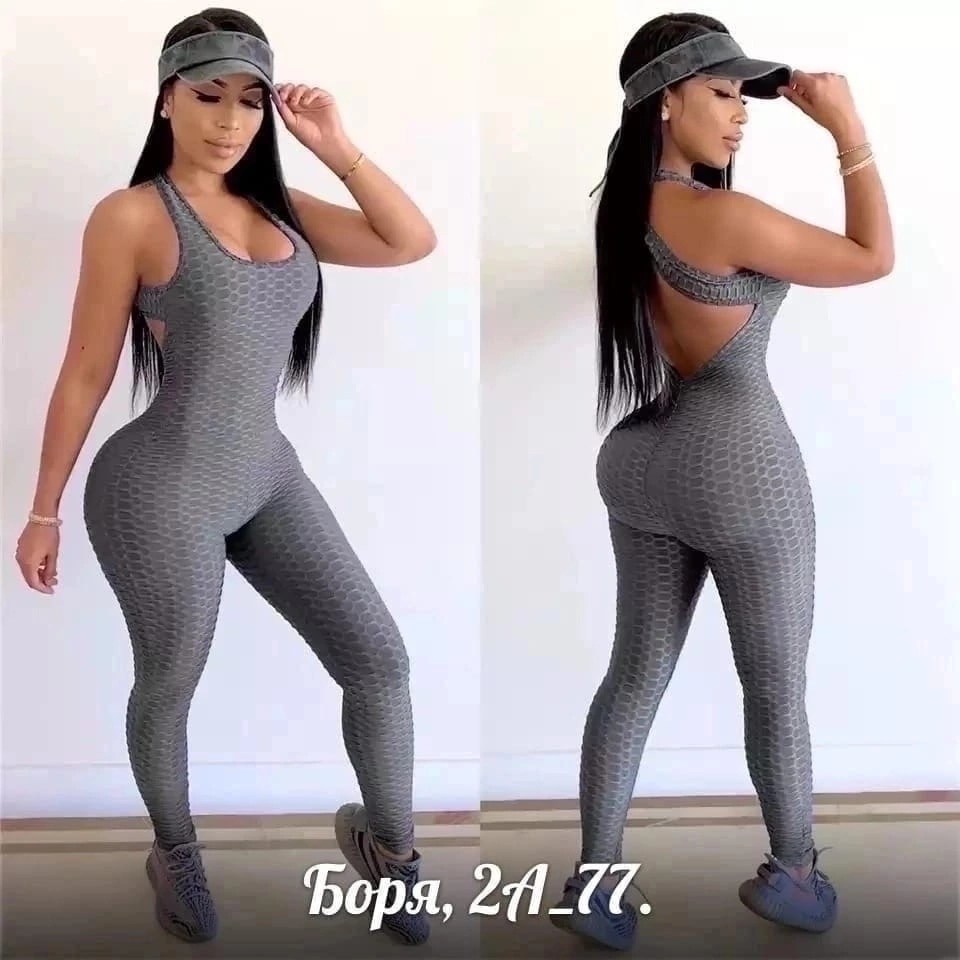 женский спортивный комбинезон,спортивный комбинезон,комбинезон больших размеров,комбинезон для фитнеса,комбинезон для фитнеса с открытой спиной
