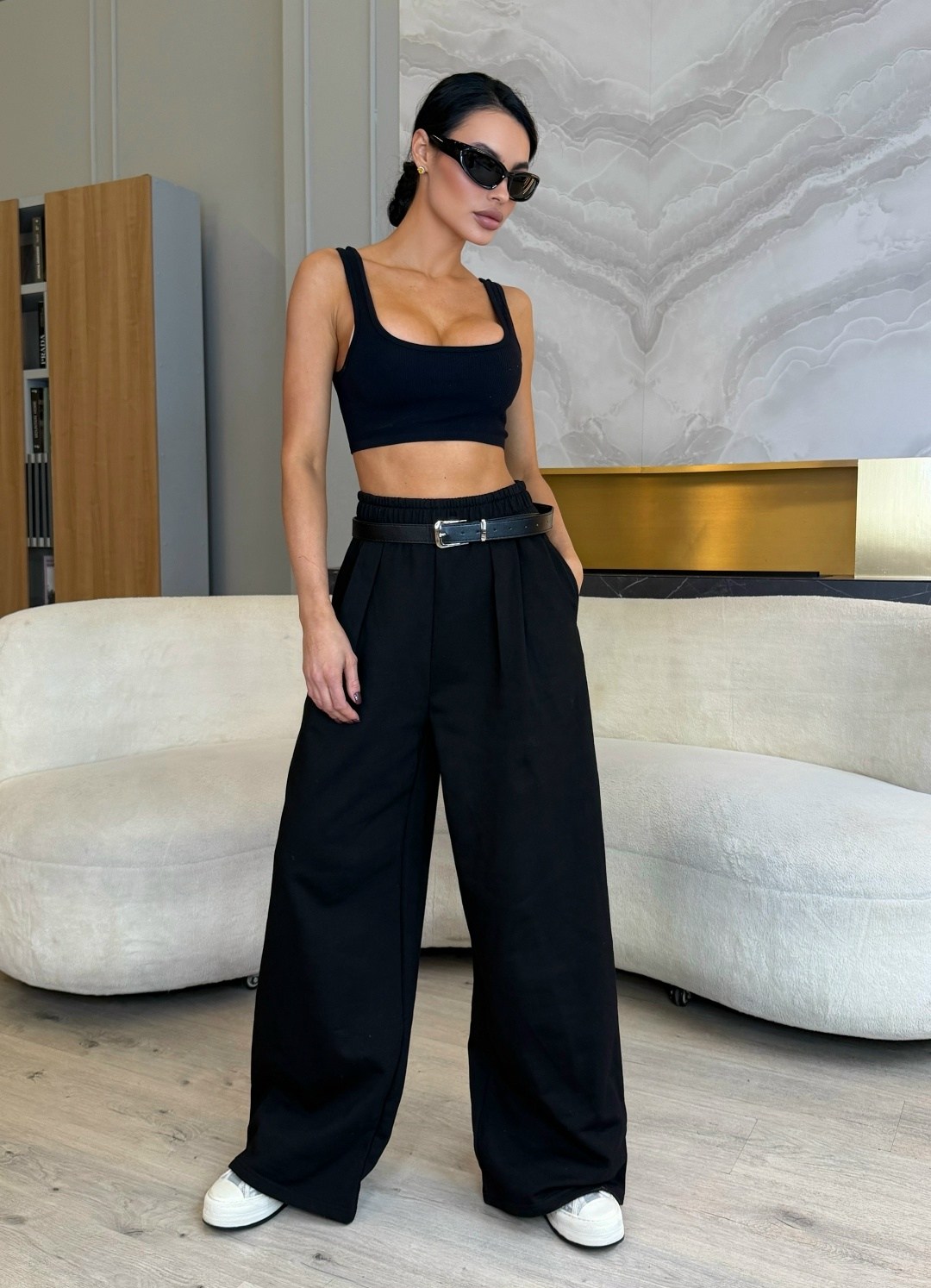 брюки палаццо,широкие брюки,брюки палаццо с высокой талией,брюки палаццо широкие,брюки палаццо 42-44 черные