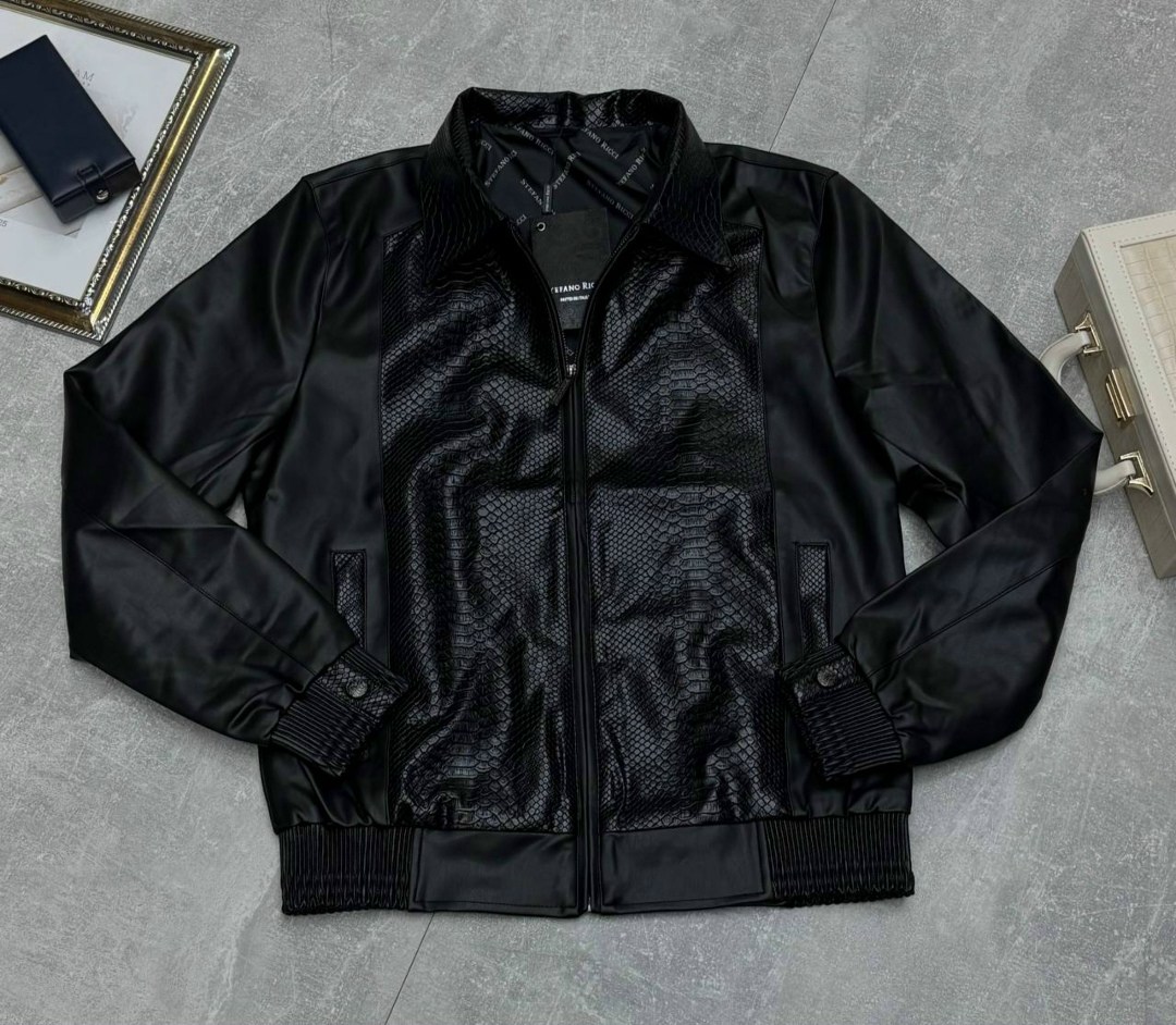 кожаная куртка stefano ricci,кожаная куртка,куртка кожаная мужская,кожаная куртка stefano ricci имитация кроко,бомбер куртка