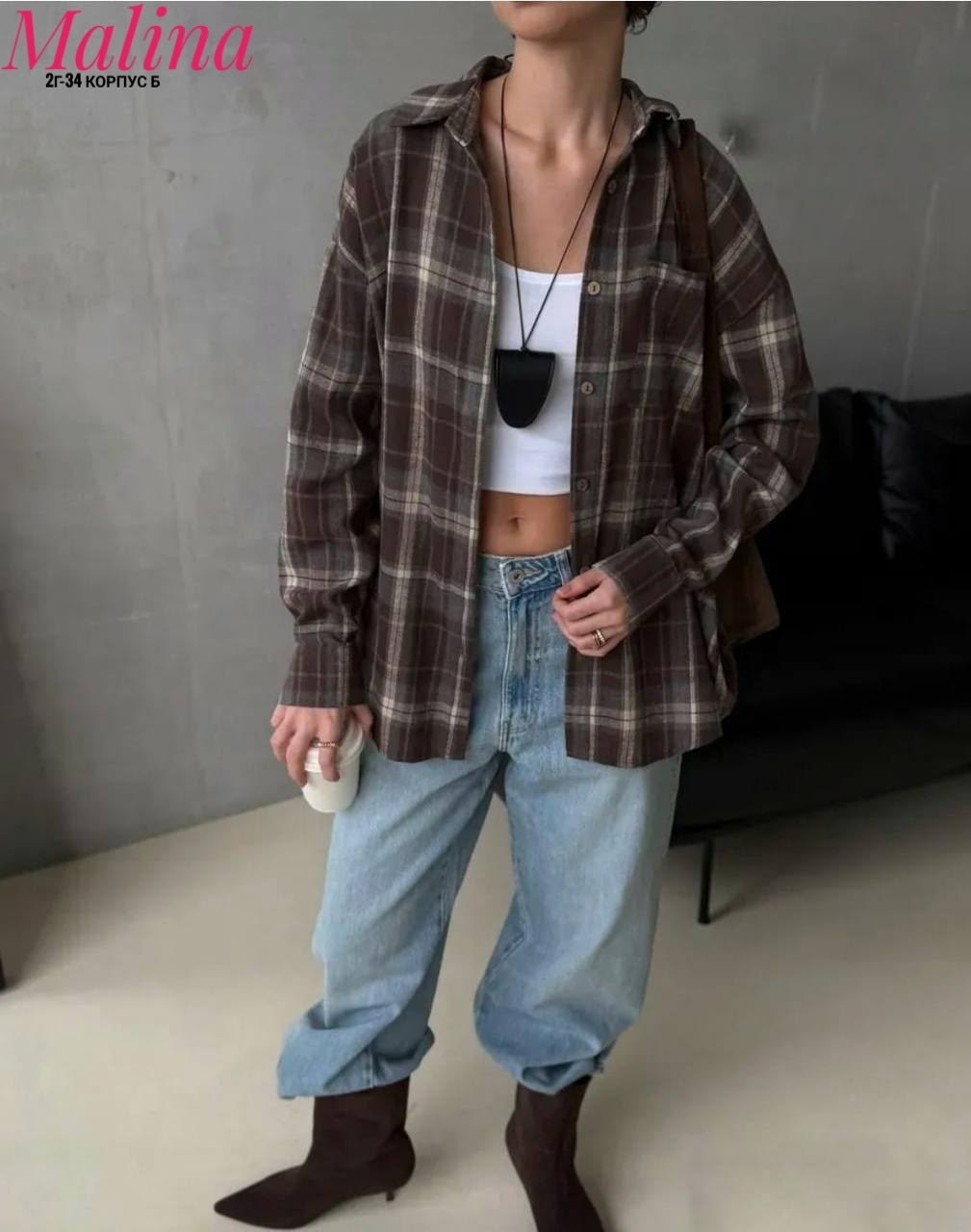 рубашка в клетку женская оверсайз,женская рубашка в клетку,женская клетчатая рубашка из полиэстера,рубашка розовая в клетку оверсайз,клетчатая рубашка женская