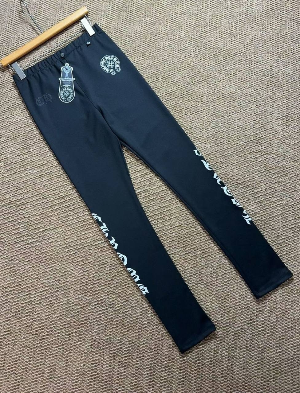 черные леггинсы,спортивные брюки,лосины леггинсы chrome hearts,лосины chrome hearts,легинсы