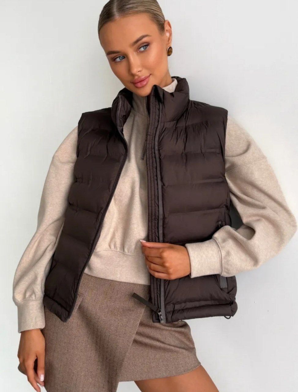 женская жилетка,жилет,жилет женский,демисезонный жилет,жилетка женская теплая