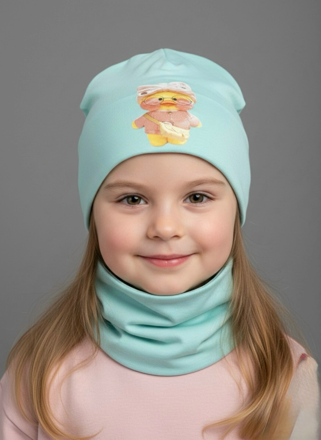 шапка для девочек,шапка и снуд,комплект шапка снуд,детская шапочка,комплект шапки