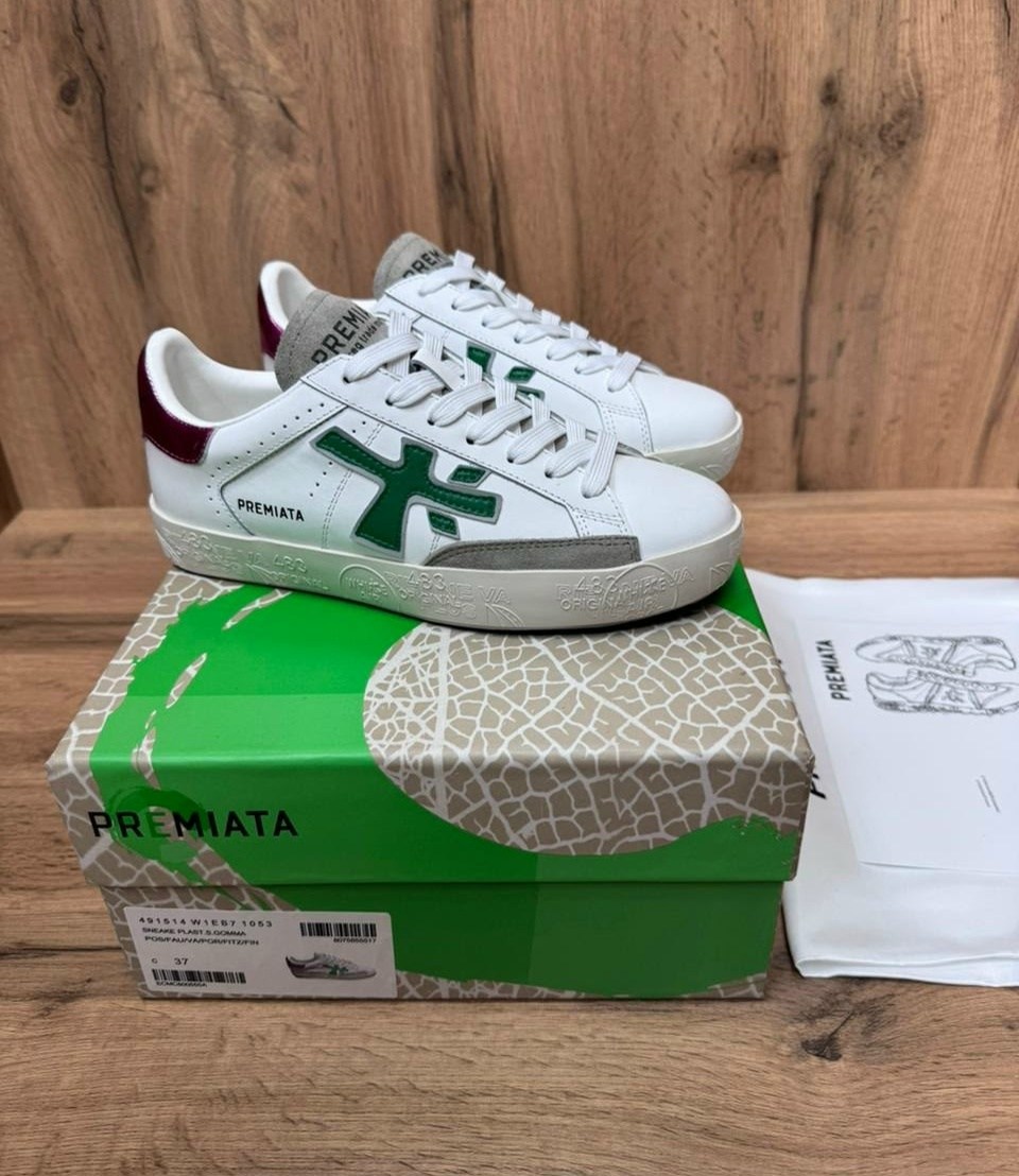 кроссовки premiata,женские кроссовки premiata,,кеды premiata,premiata кеды с леопардовым принтом