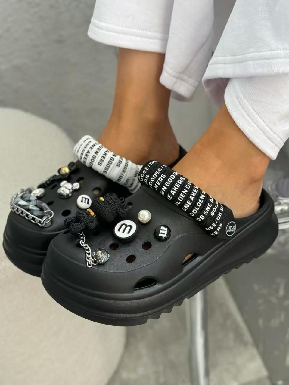 ,женская  crocs,модные кроксы,шлепки на платформе,женские кроксы