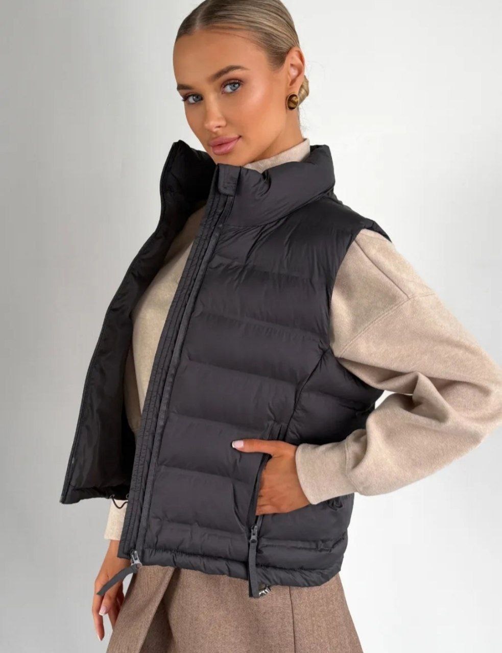 женская жилетка,жилет,жилет женский,демисезонный жилет,жилетка женская теплая