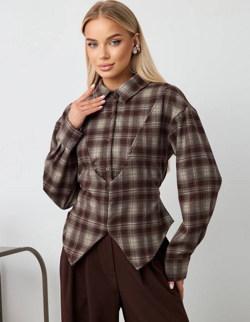 женская рубашка в клетку,рубашка женская,рубашка,рубашка в клетку,рубашка клетчатая