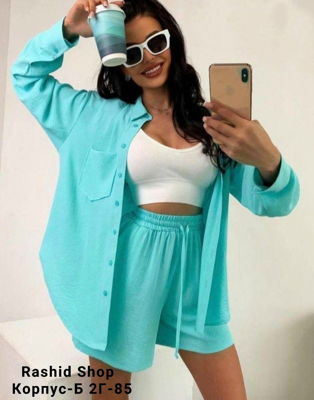 костюм классический,костюм с шортами и рубашкой оверсайз,рубашка фуксия оверсайз,летние костюмы женские,муслиновый костюм женский с шортами