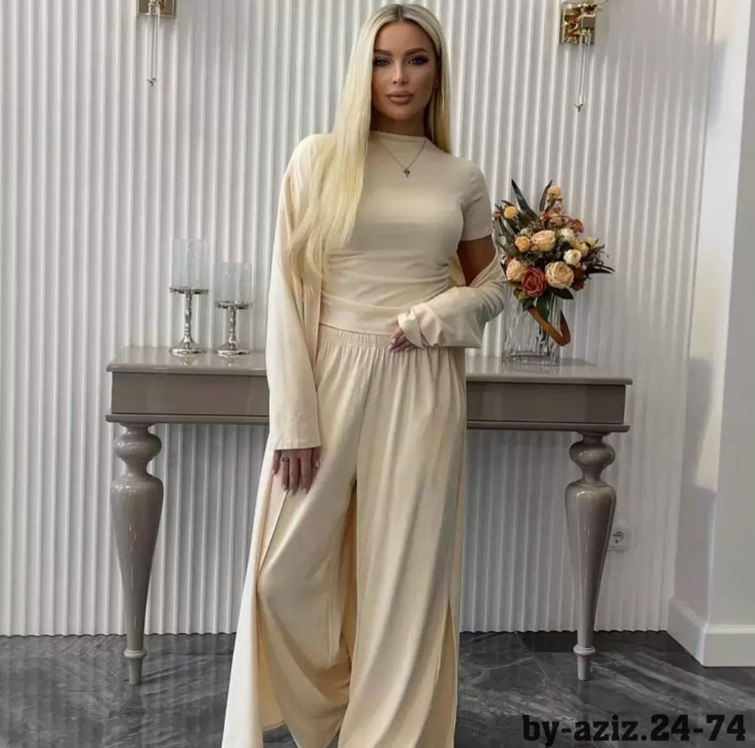 женский костюм,брючный костюм,костюм с брюками,костюм голубой,комплект одежды