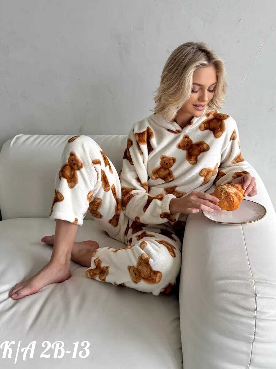 пижама со штанами теплая домашняя,пижама теплая,женская пижама,пижама люкс,пижама сити текс