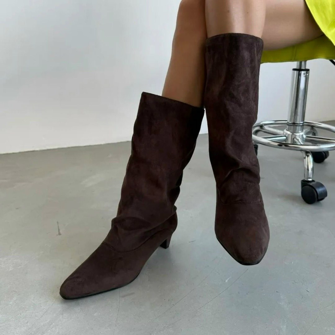 замшевые сапоги,замшевые сапоги на каблуке,сапоги,,сапог женский